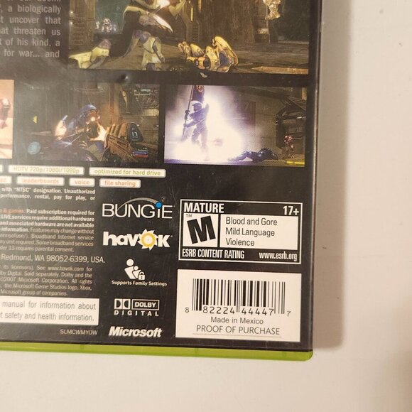 XBOX 360 HALO 3 Video Game + Poster and Control Manual 2007 - Picture 6 of 9